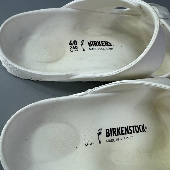Birkenstock Arizona EVA White Foam Buckled Sandals, Size 40 main image 9
